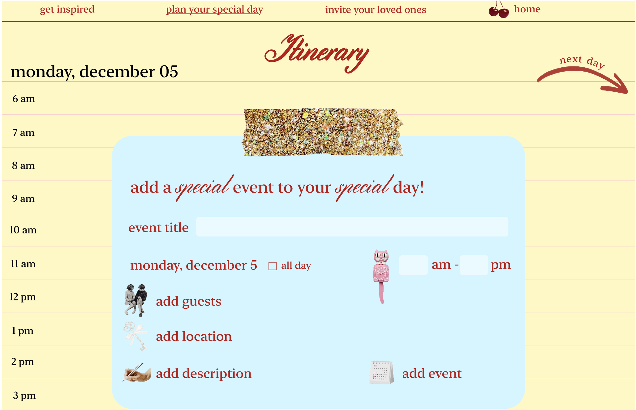 Invitation Landing Page